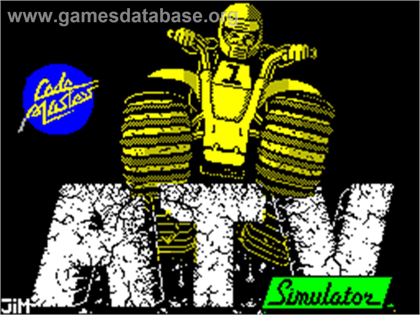 ATV Simulator - Sinclair ZX Spectrum - Artwork - Title Screen