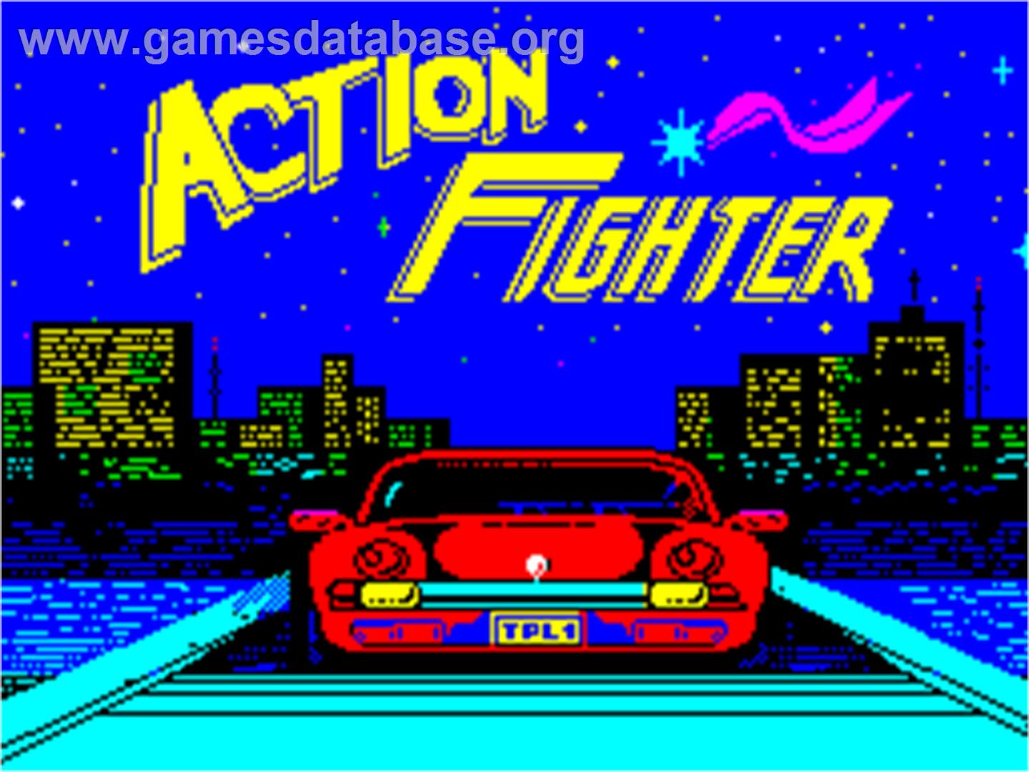 Action Fighter - Sinclair ZX Spectrum - Artwork - Title Screen