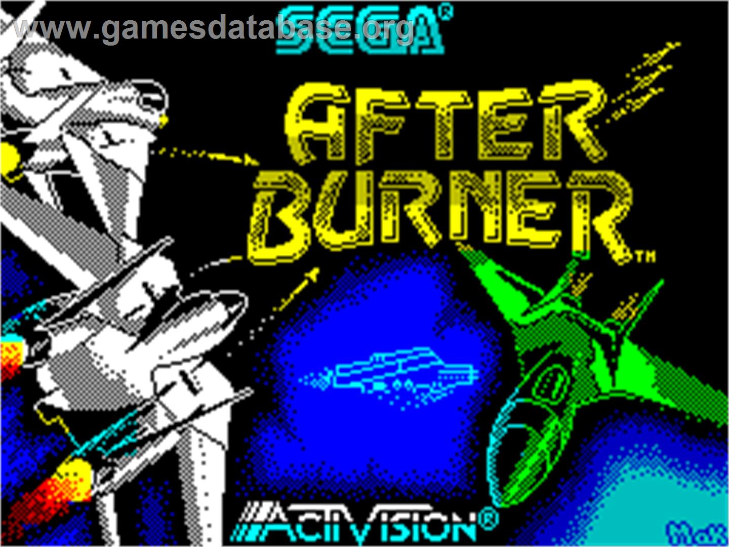 After Burner - Sinclair ZX Spectrum - Artwork - Title Screen