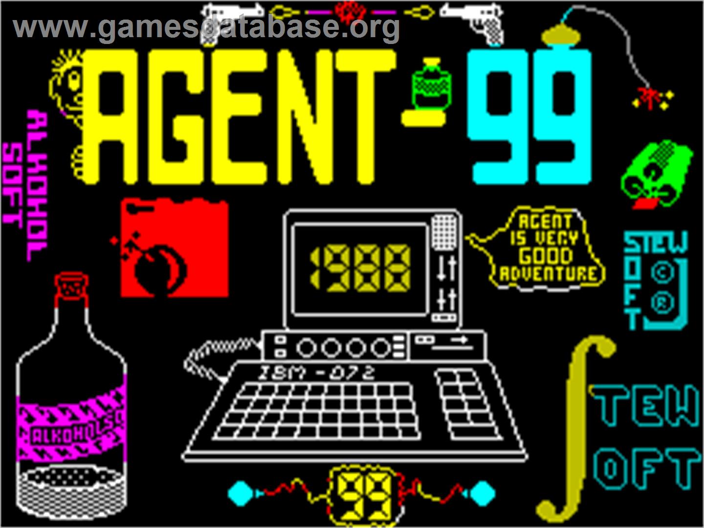Agent X - Sinclair ZX Spectrum - Artwork - Title Screen