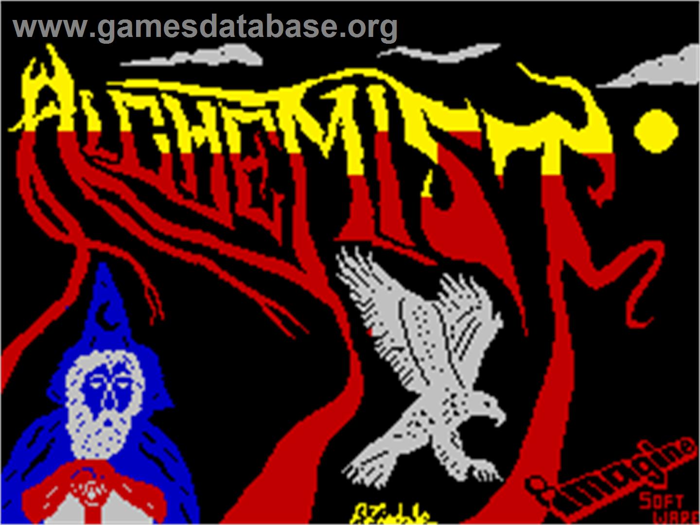Alchemist - Sinclair ZX Spectrum - Artwork - Title Screen