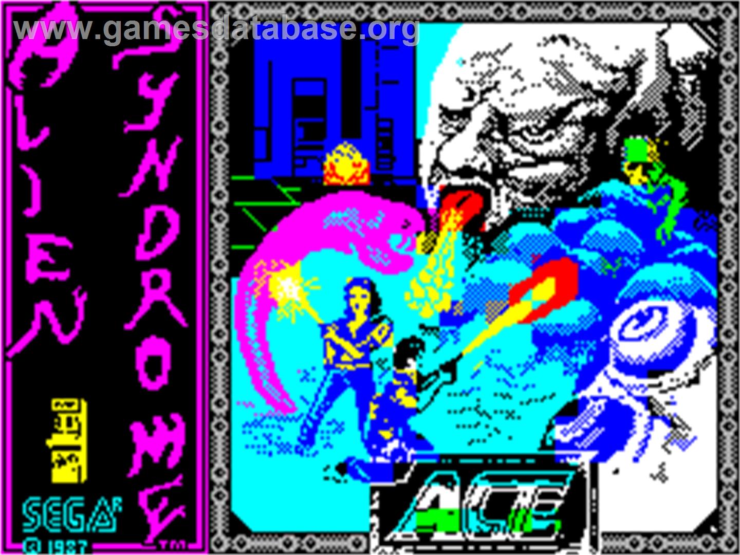 Alien Syndrome - Sinclair ZX Spectrum - Artwork - Title Screen