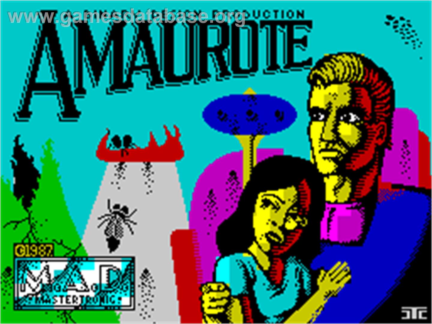 Amaurote - Sinclair ZX Spectrum - Artwork - Title Screen