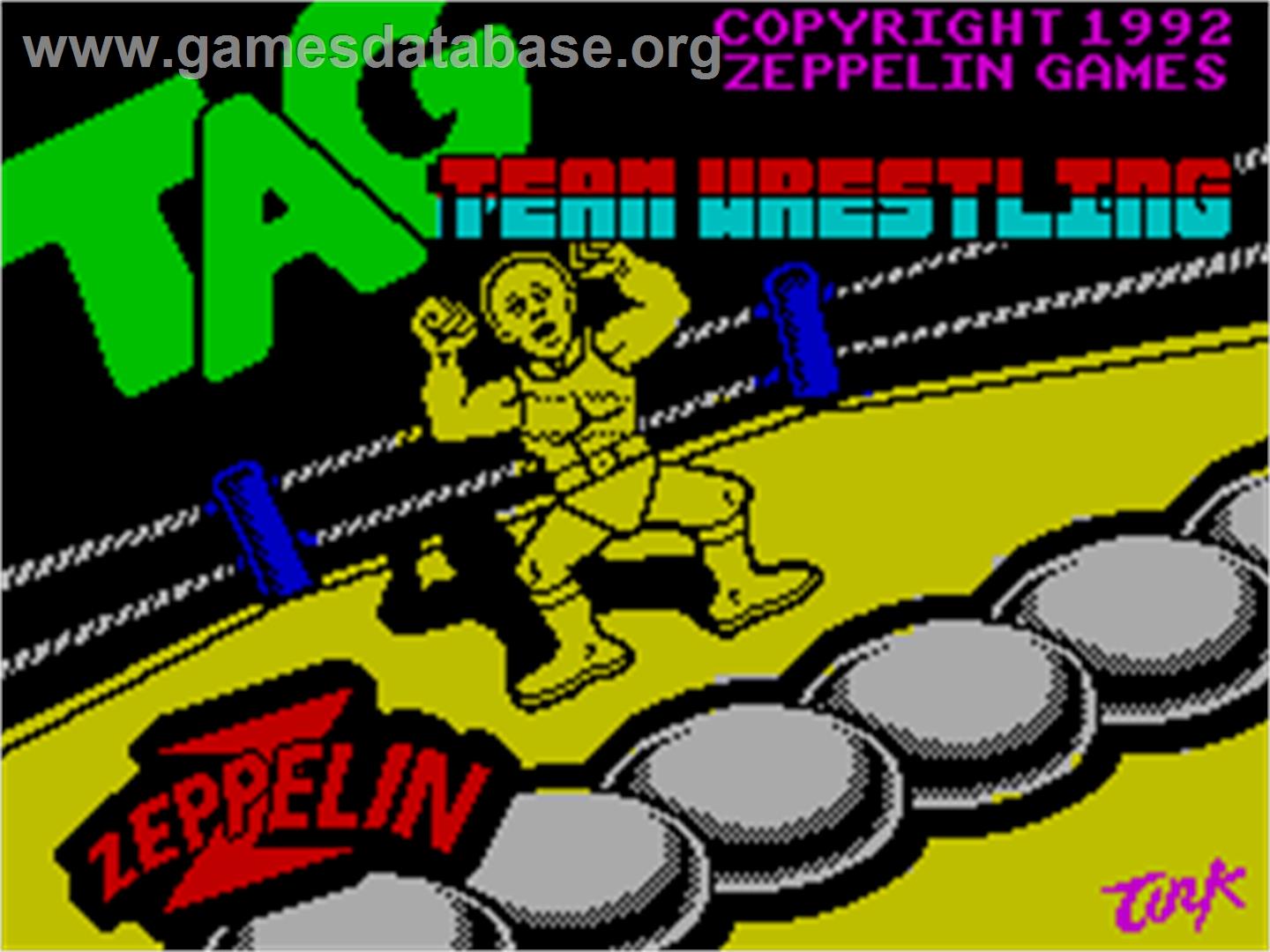 American Tag-Team Wrestling - Sinclair ZX Spectrum - Artwork - Title Screen