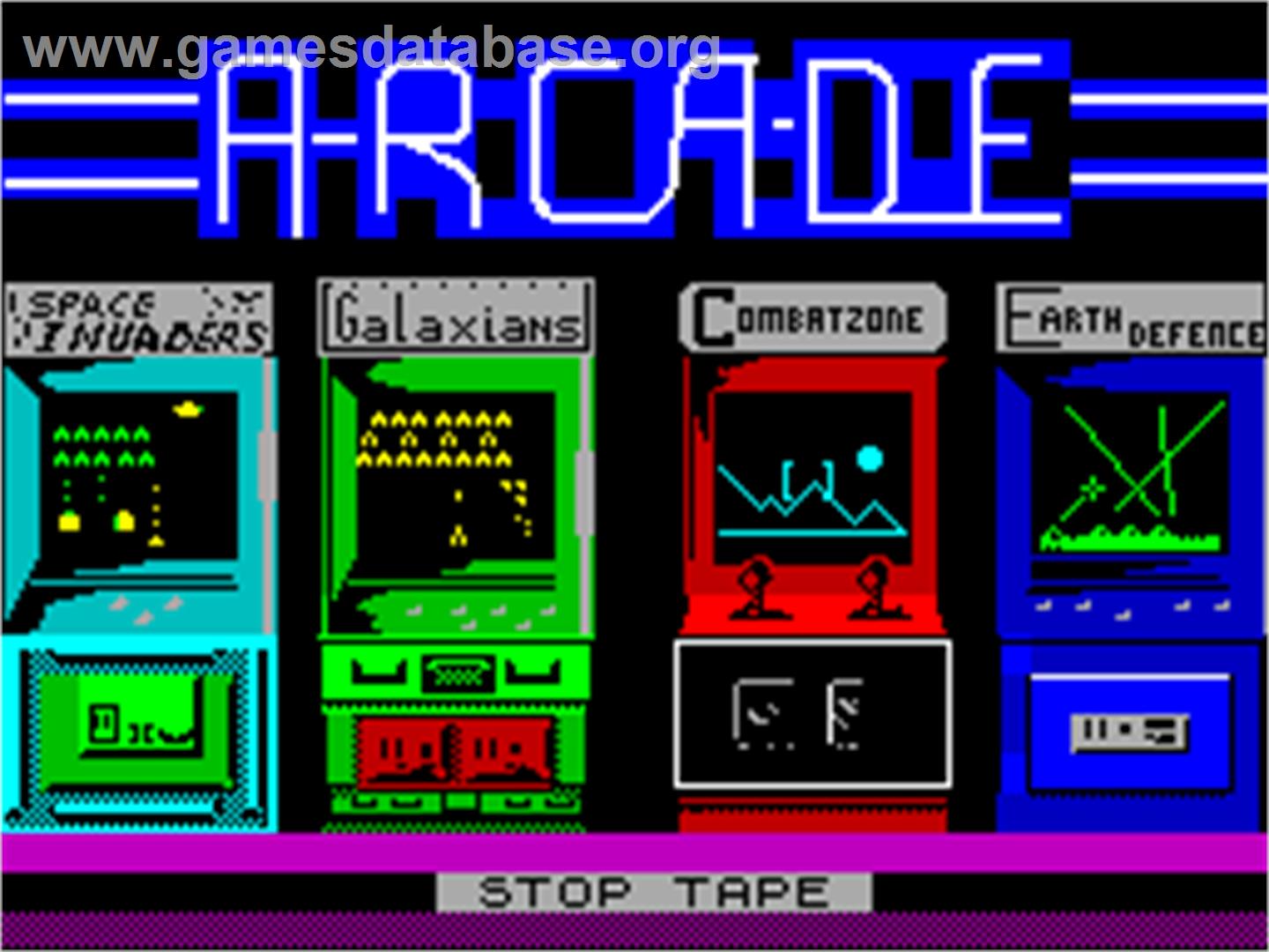 Arcade Classics - Sinclair ZX Spectrum - Artwork - Title Screen