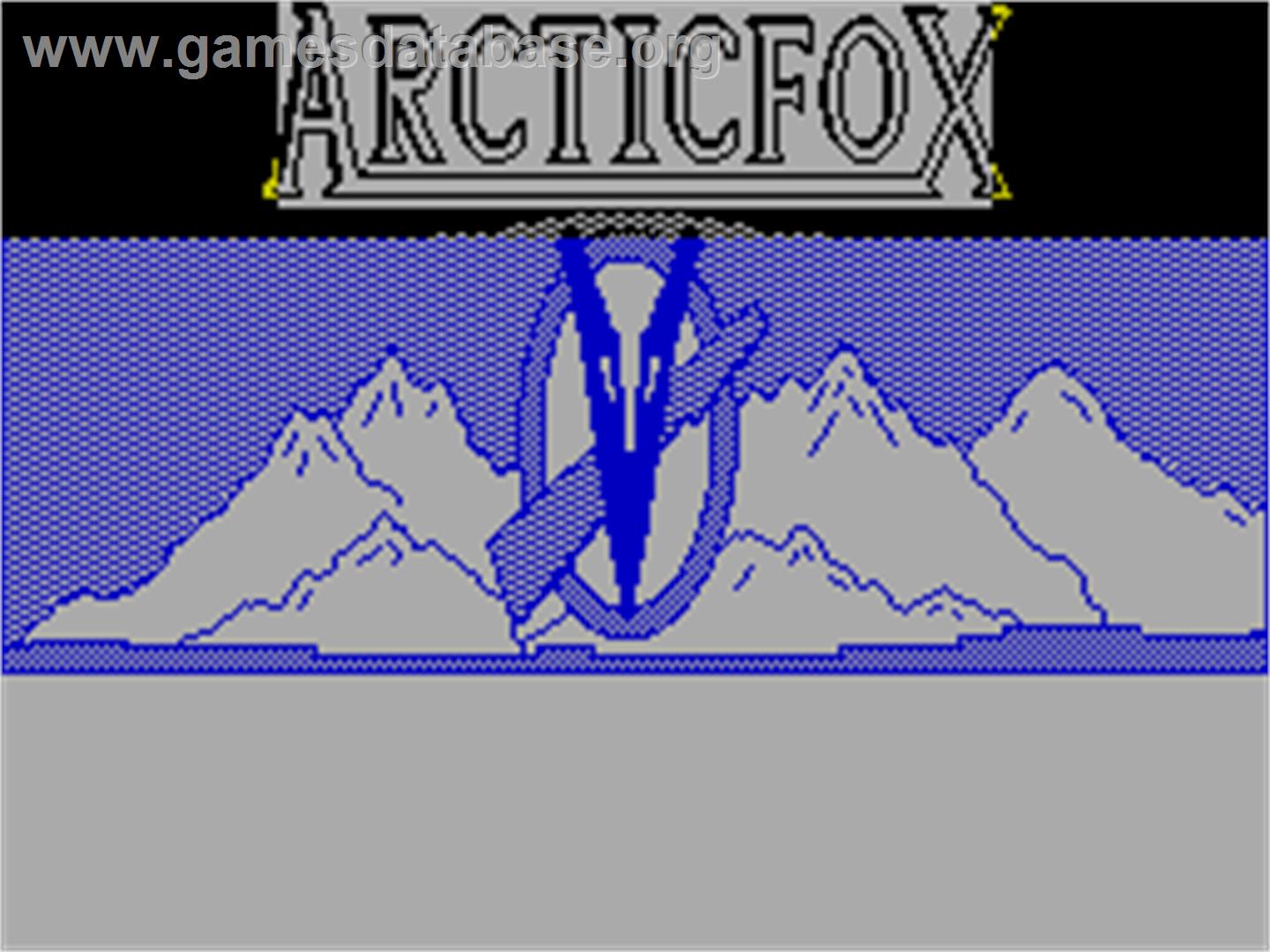 Arcticfox - Sinclair ZX Spectrum - Artwork - Title Screen