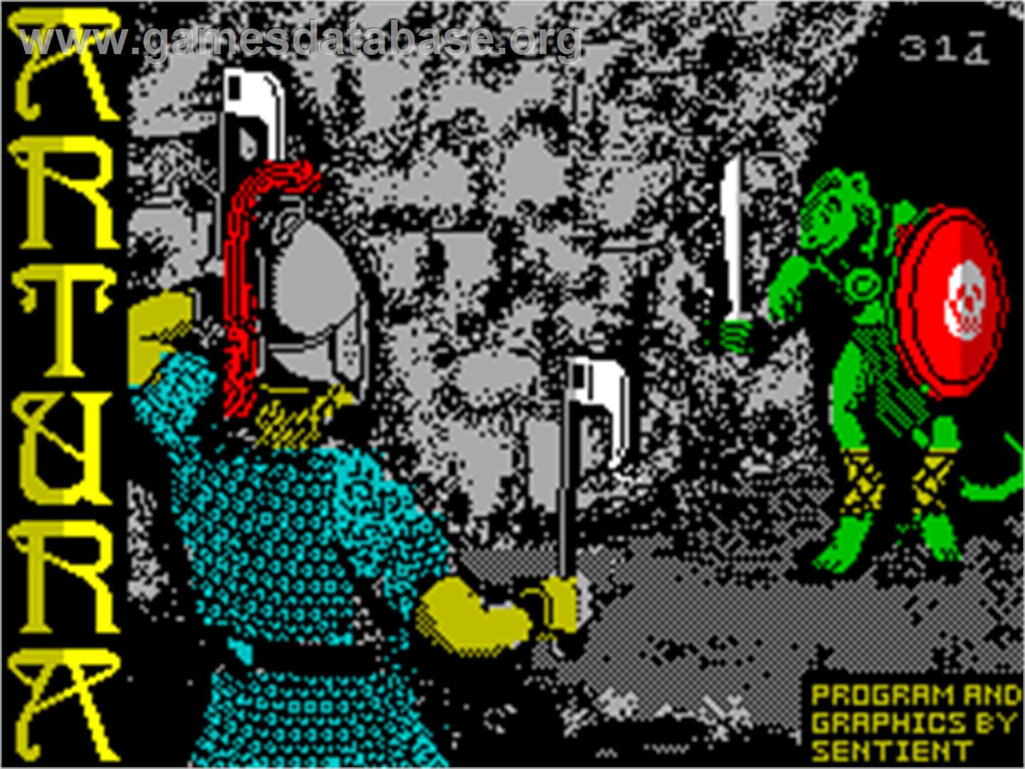 Artura - Sinclair ZX Spectrum - Artwork - Title Screen