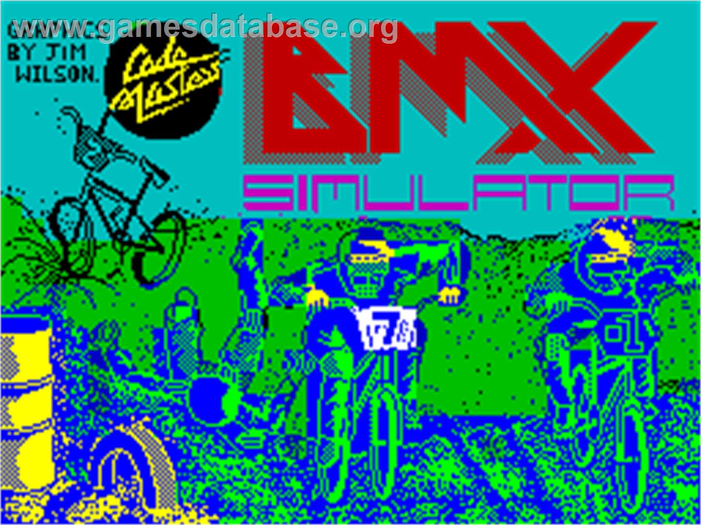 BMX Simulator - Sinclair ZX Spectrum - Artwork - Title Screen