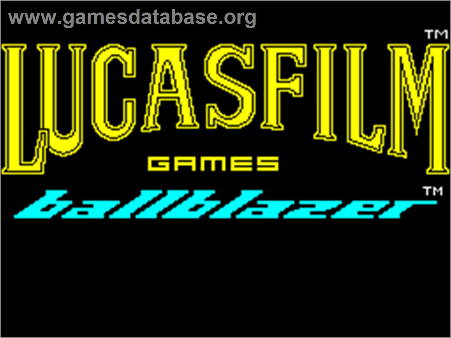 Ballblazer - Sinclair ZX Spectrum - Artwork - Title Screen
