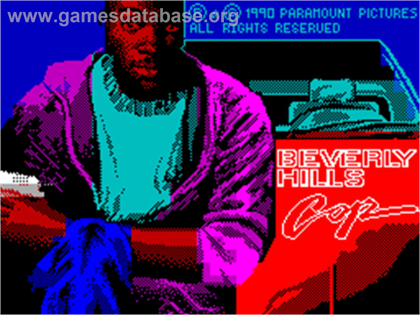 Beverly Hills Cop - Sinclair ZX Spectrum - Artwork - Title Screen