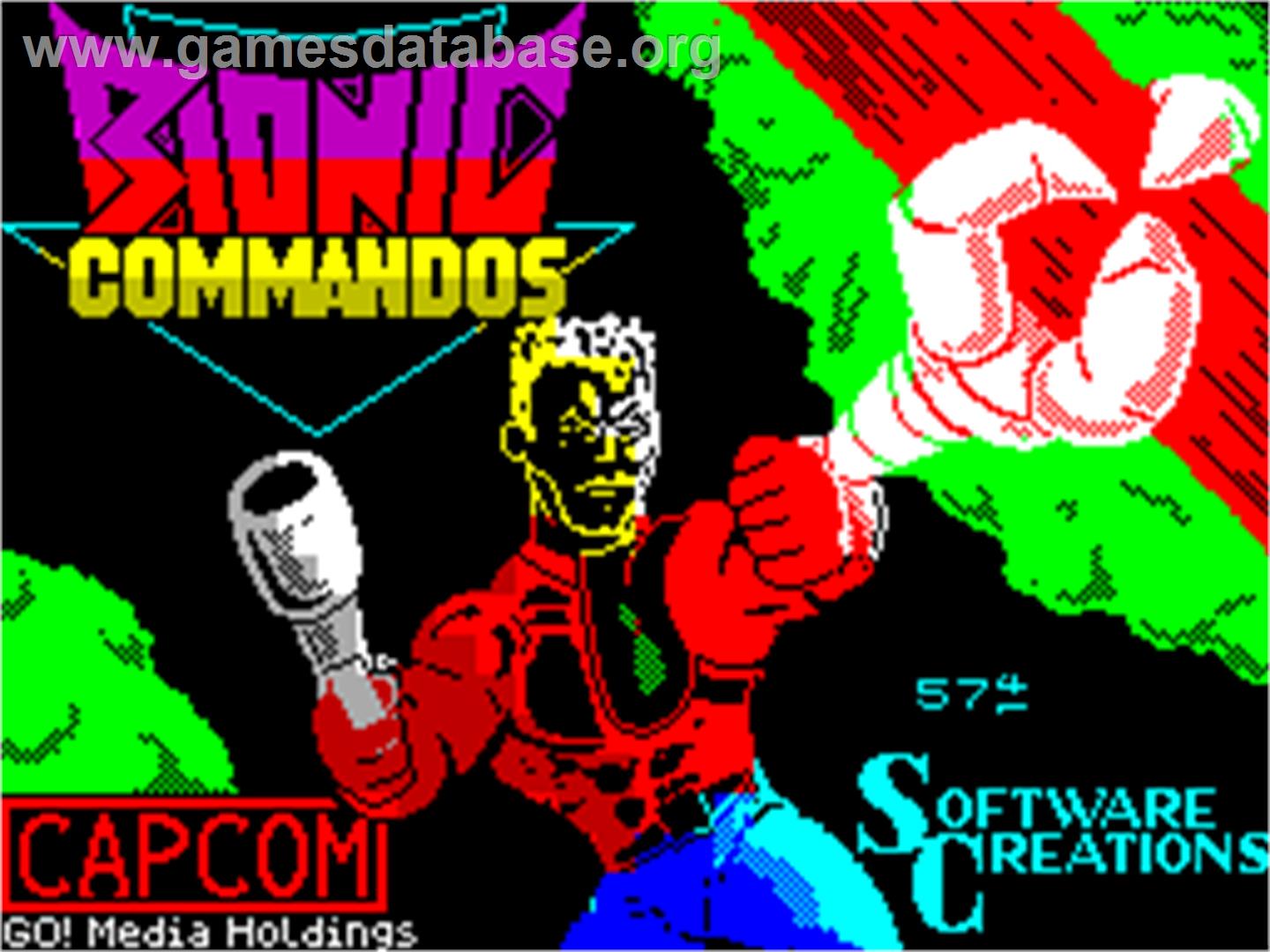 Bionic Commando - Sinclair ZX Spectrum - Artwork - Title Screen