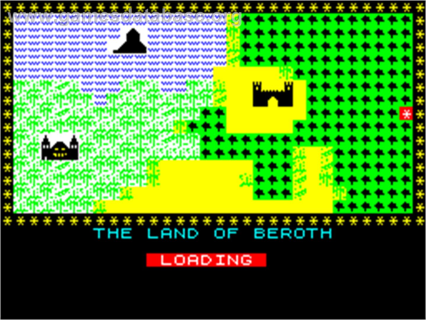 Black Crystal - Sinclair ZX Spectrum - Artwork - Title Screen