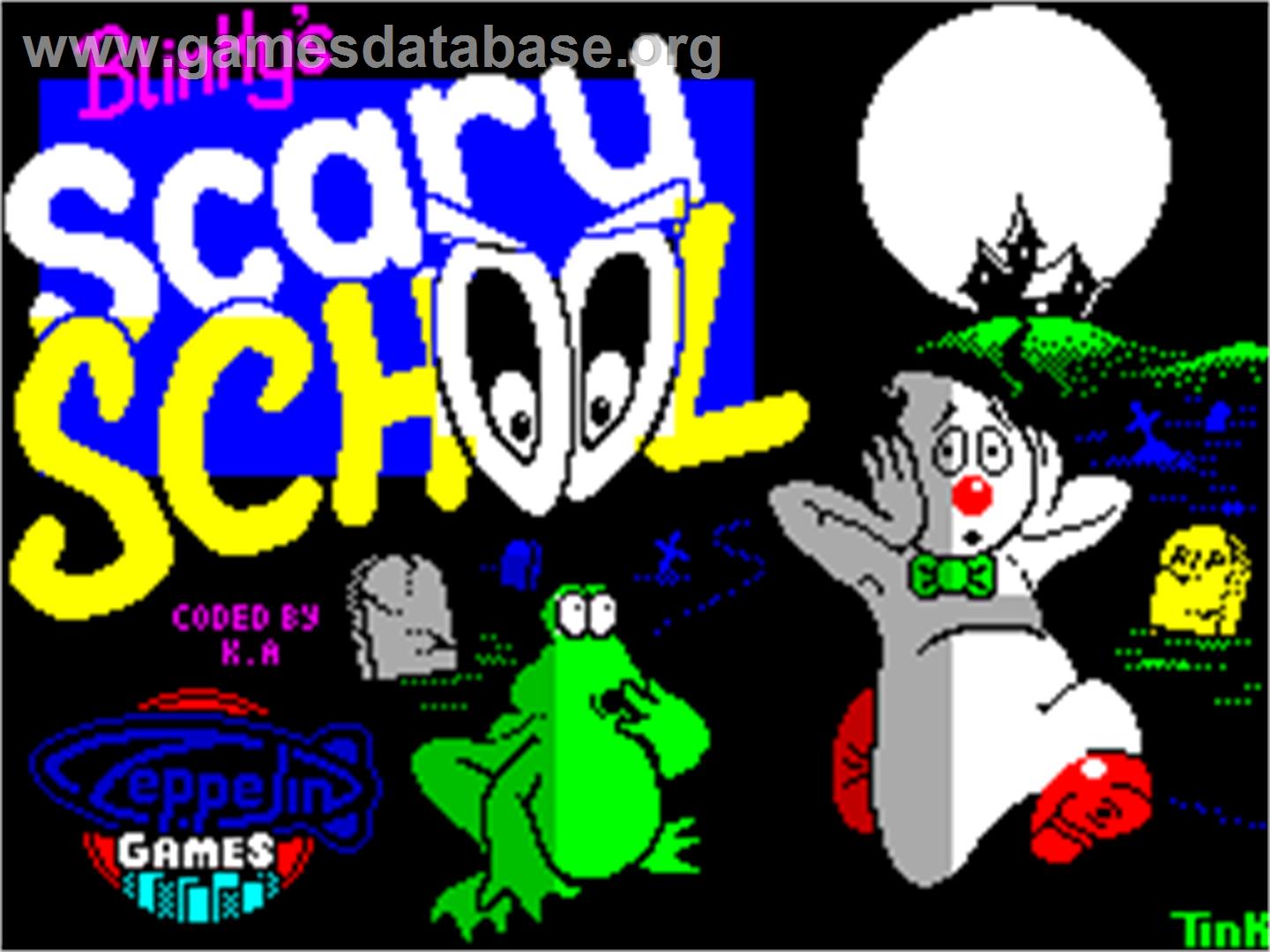 Blinky's Scary School - Sinclair ZX Spectrum - Artwork - Title Screen