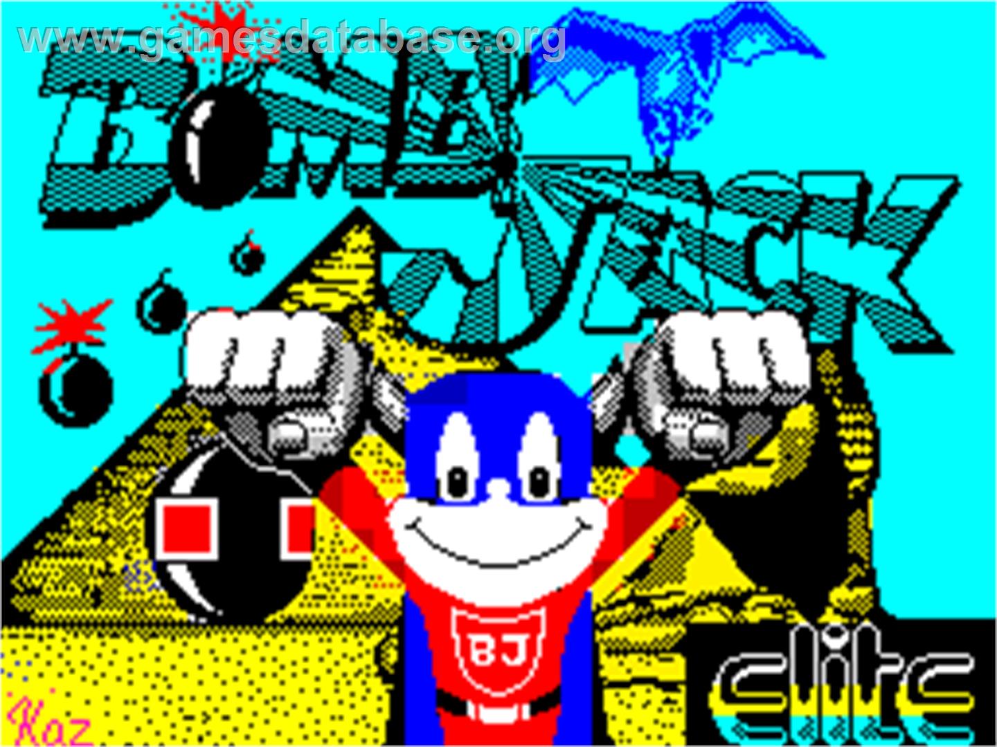 Bomb Jack - Sinclair ZX Spectrum - Artwork - Title Screen