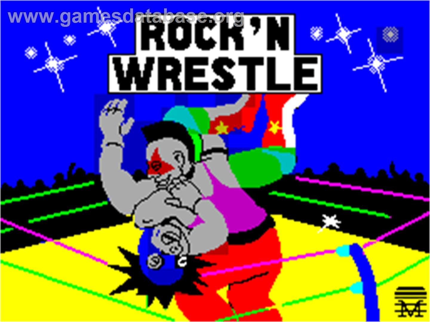 Bop'N Wrestle - Sinclair ZX Spectrum - Artwork - Title Screen