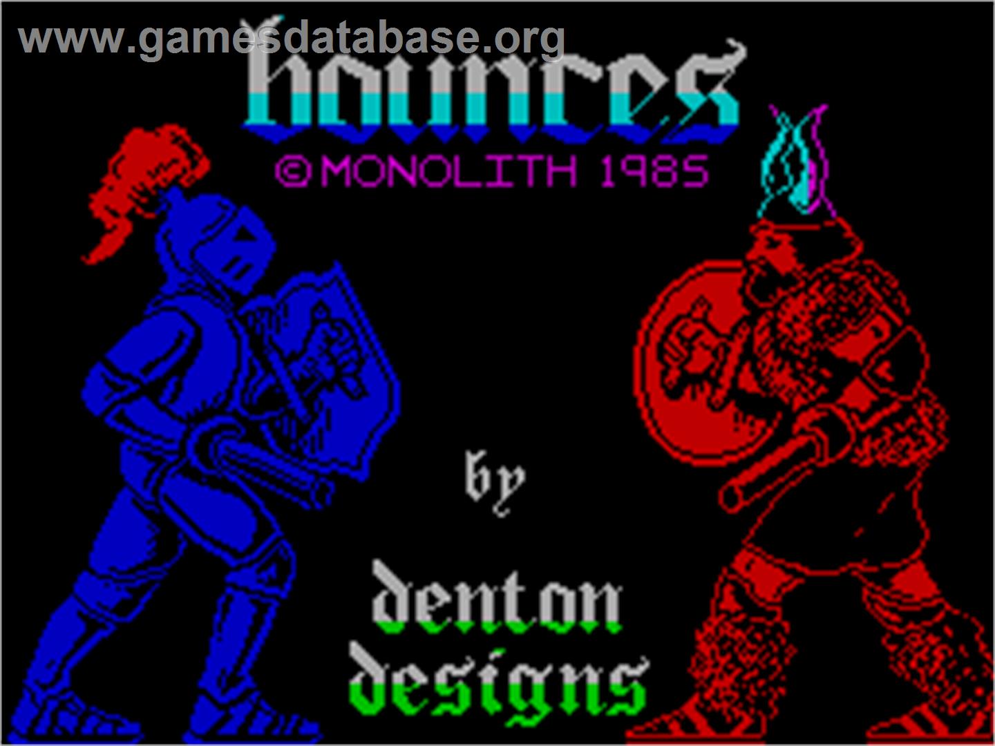 Bounces - Sinclair ZX Spectrum - Artwork - Title Screen