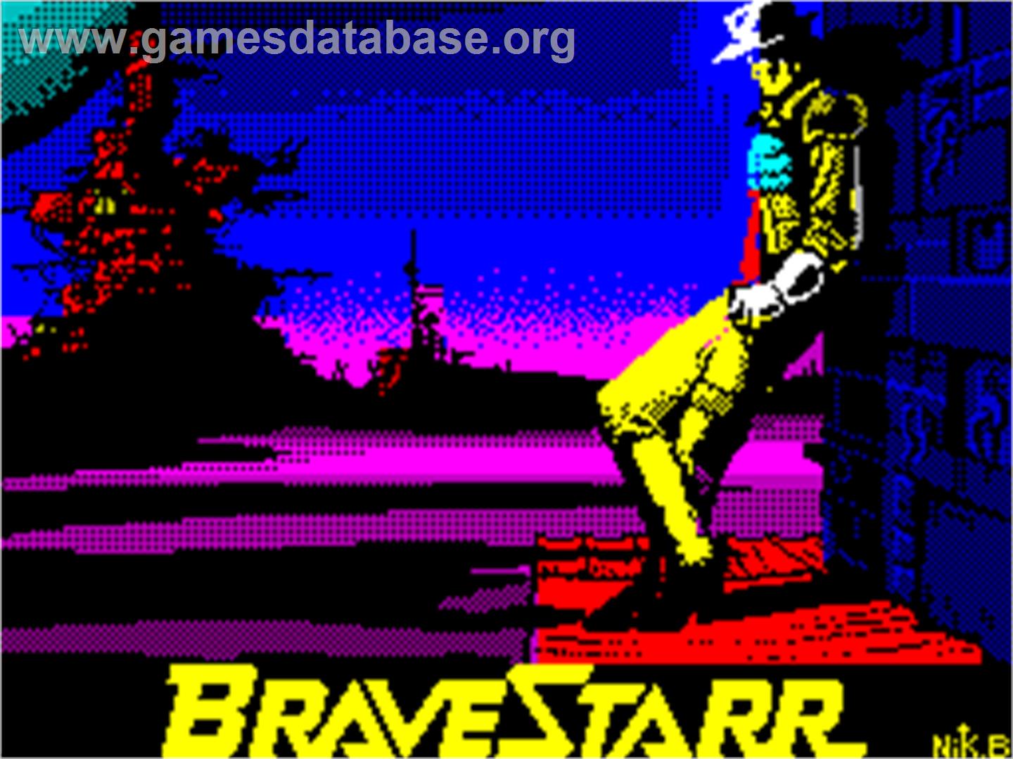 BraveStarr - Sinclair ZX Spectrum - Artwork - Title Screen