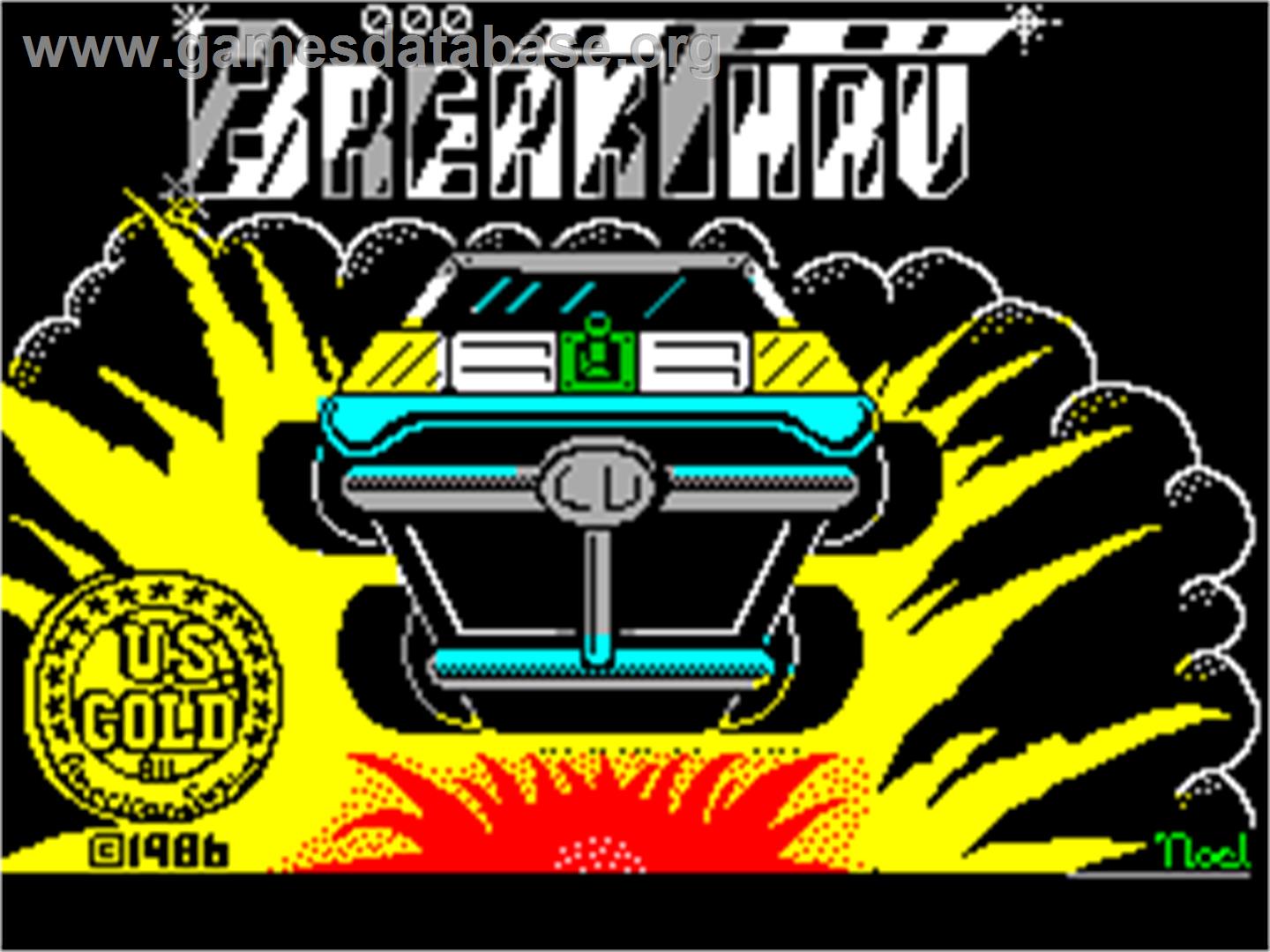 Breakthru - Sinclair ZX Spectrum - Artwork - Title Screen