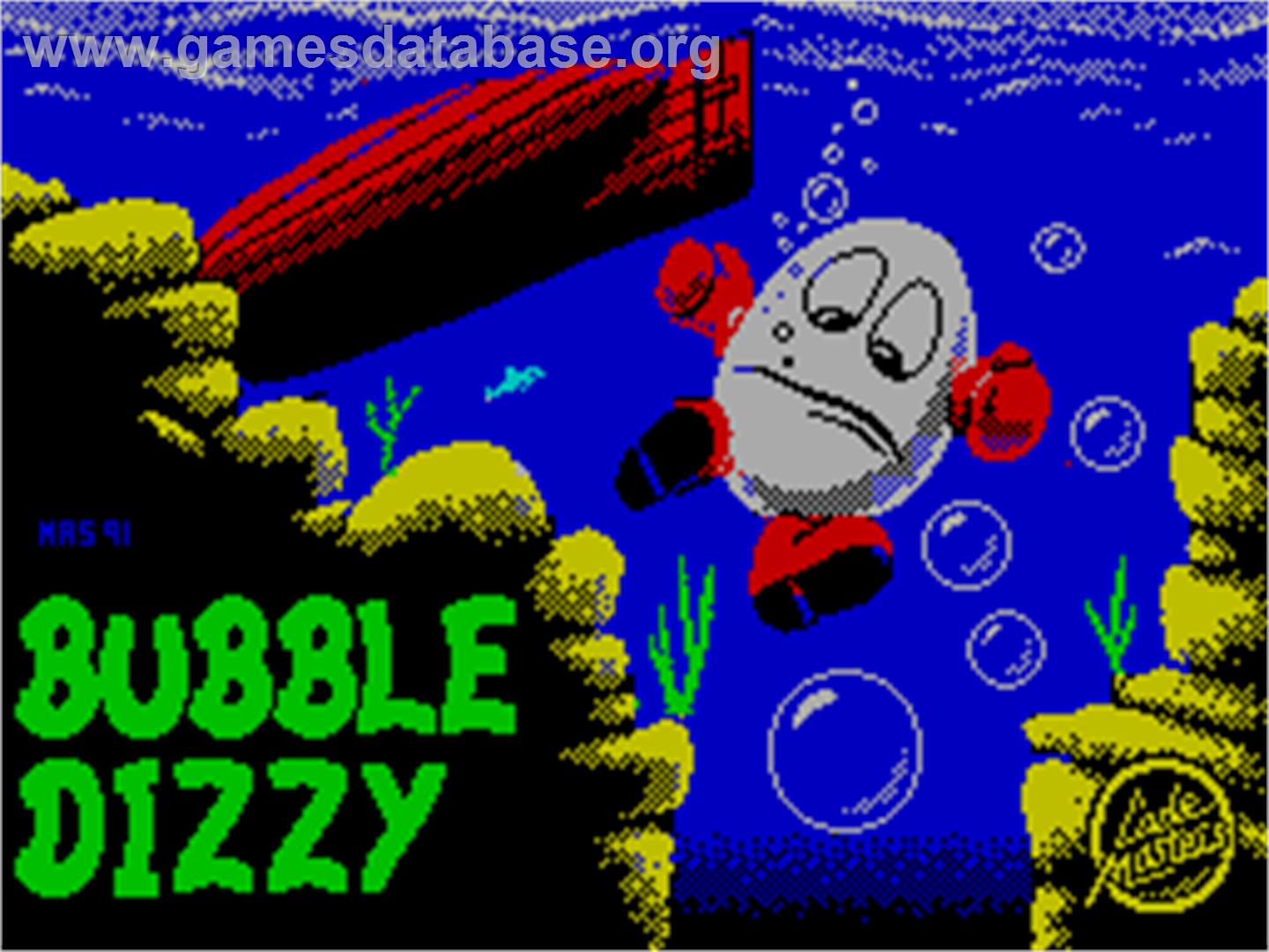 Bubble Dizzy - Sinclair ZX Spectrum - Artwork - Title Screen