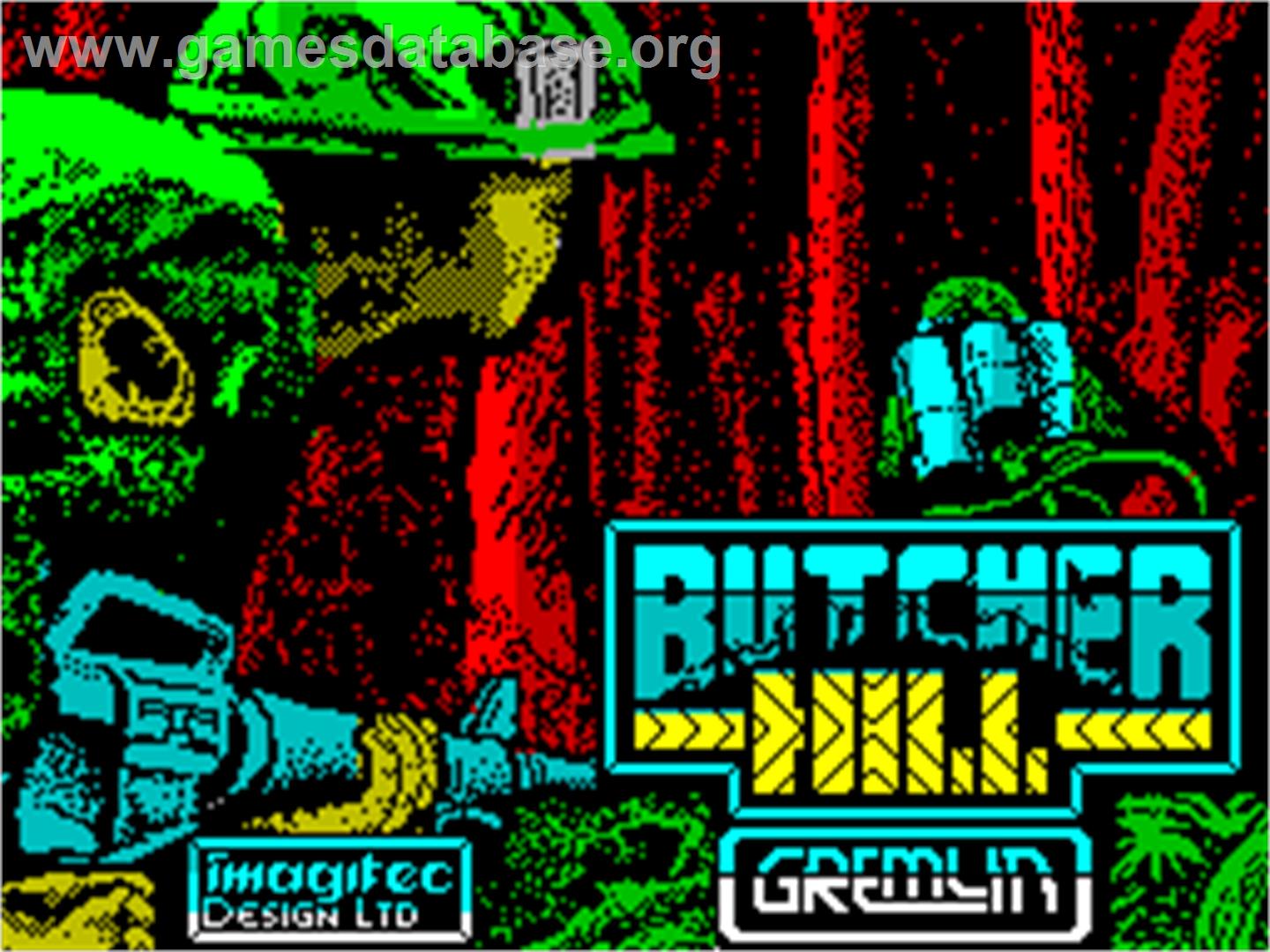 Butcher Hill - Sinclair ZX Spectrum - Artwork - Title Screen