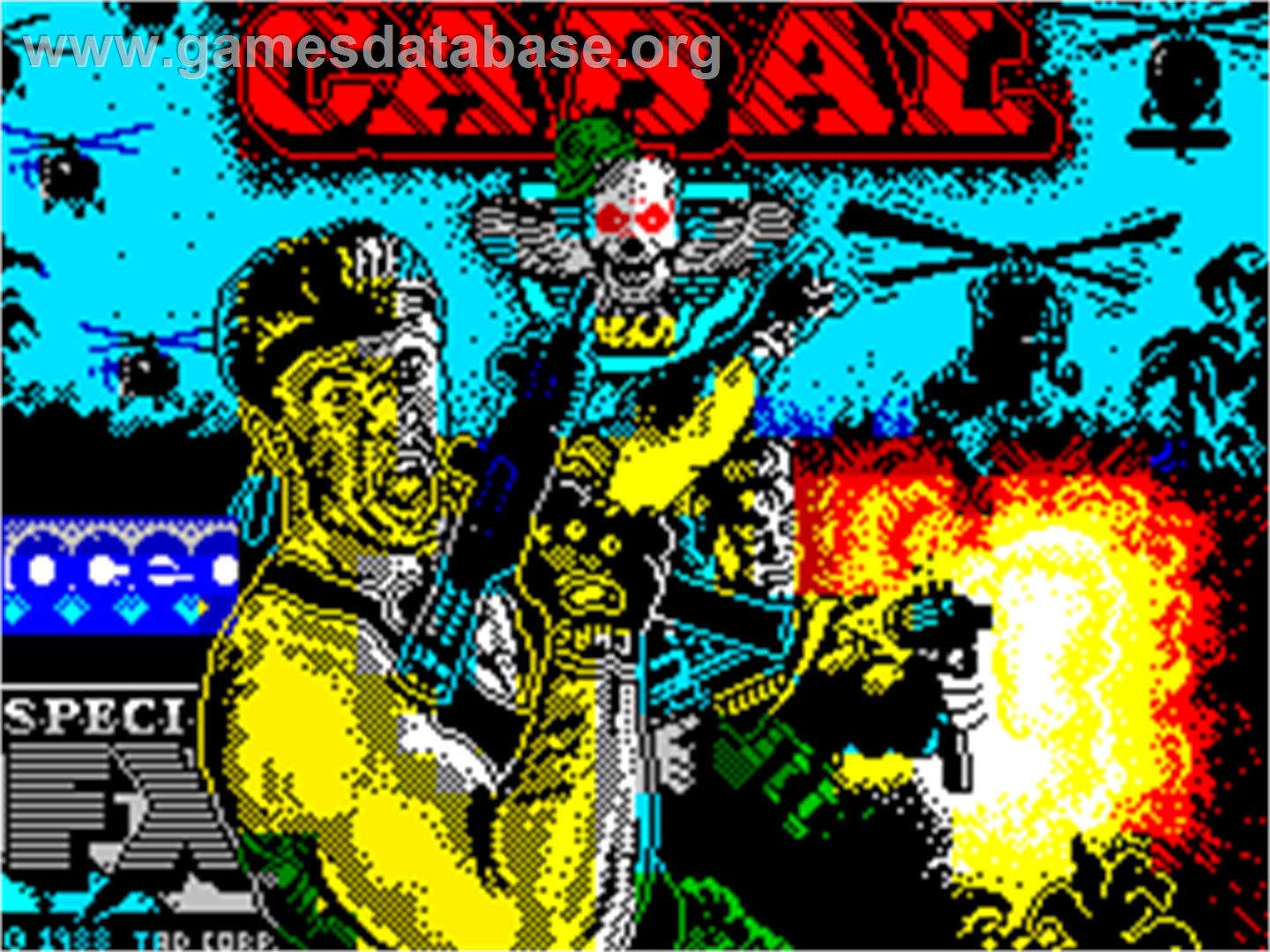 Cabal - Sinclair ZX Spectrum - Artwork - Title Screen