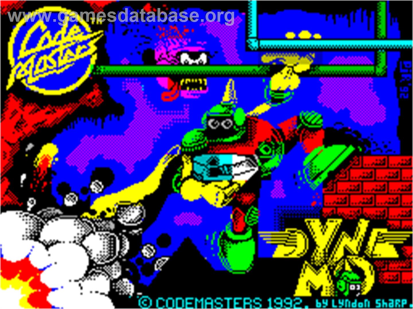 Captain Dynamo - Sinclair ZX Spectrum - Artwork - Title Screen