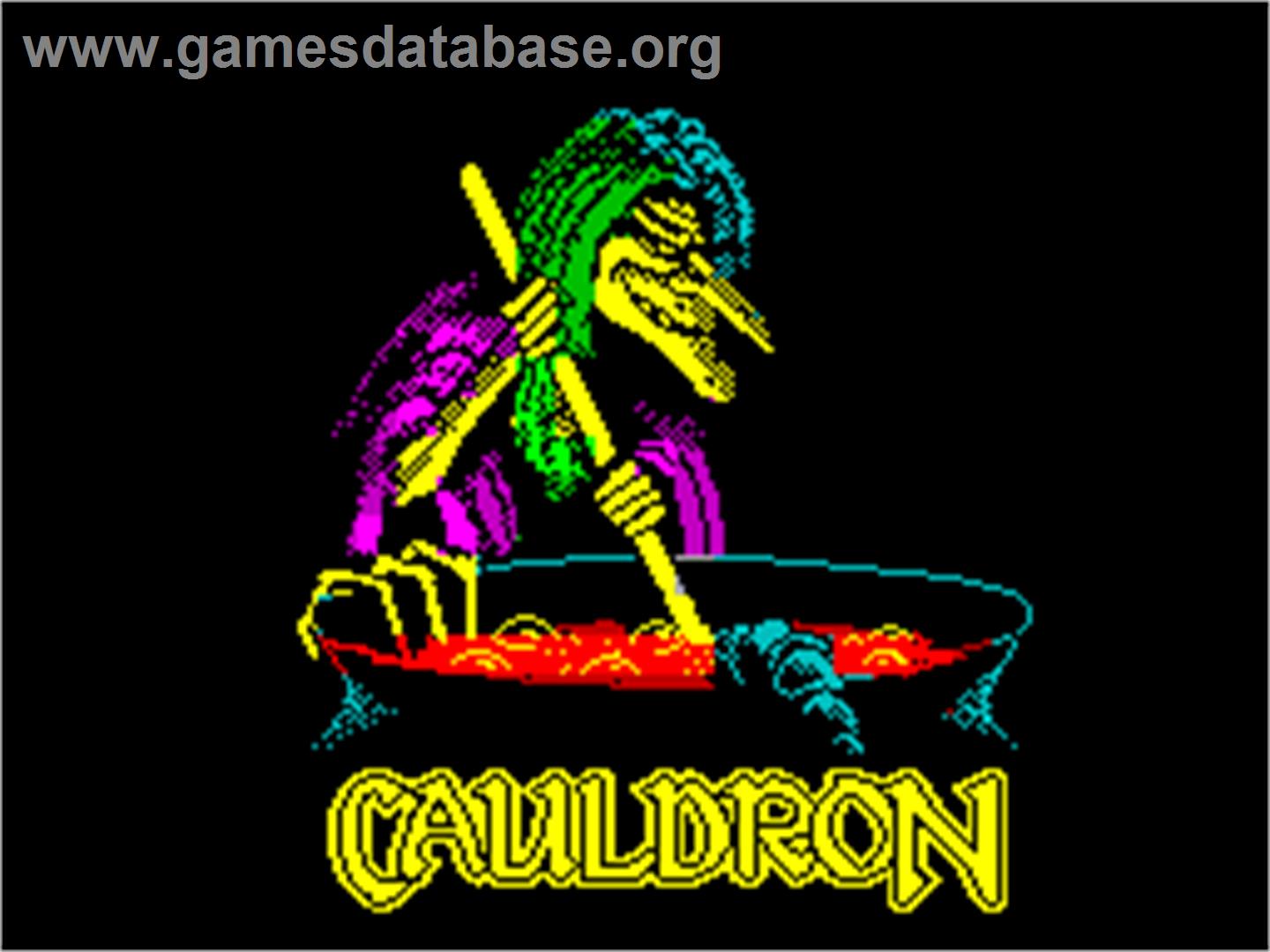 Cauldron - Sinclair ZX Spectrum - Artwork - Title Screen