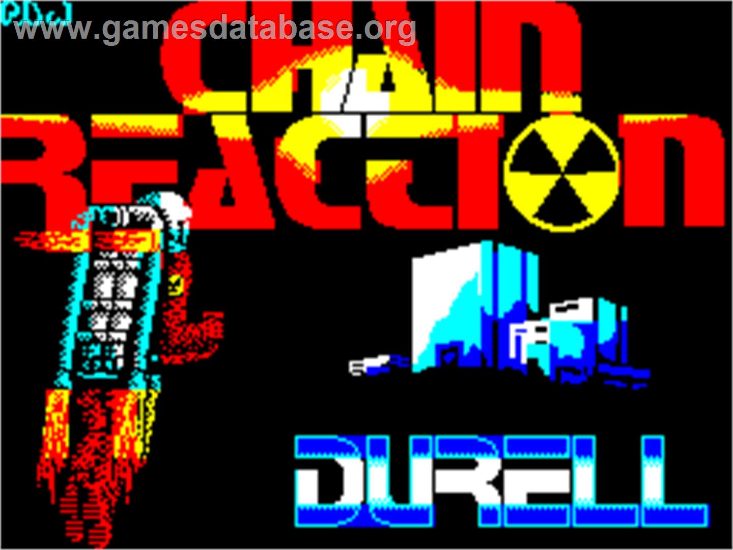 Chain Reaction - Sinclair ZX Spectrum - Artwork - Title Screen