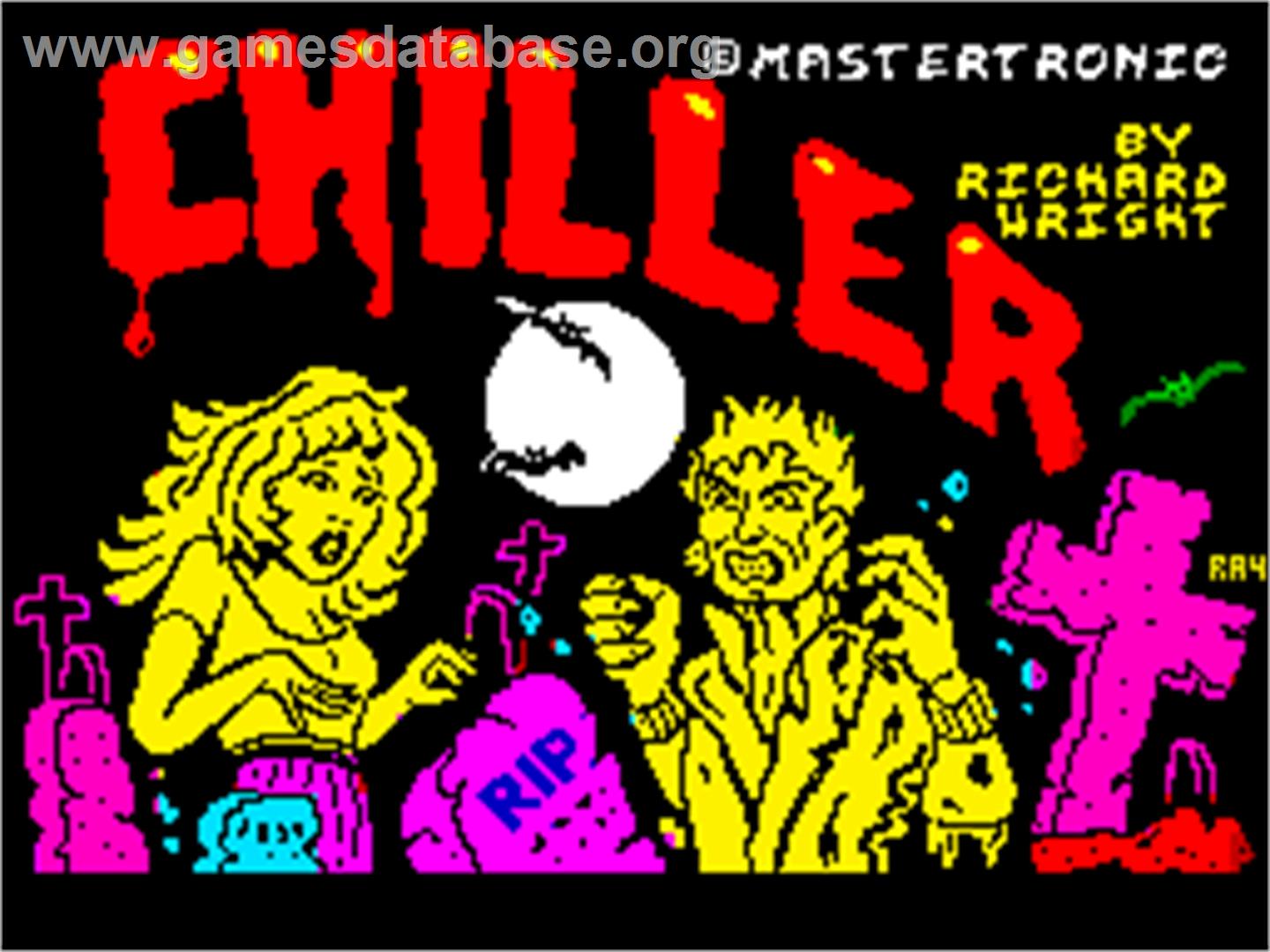 Chiller - Sinclair ZX Spectrum - Artwork - Title Screen