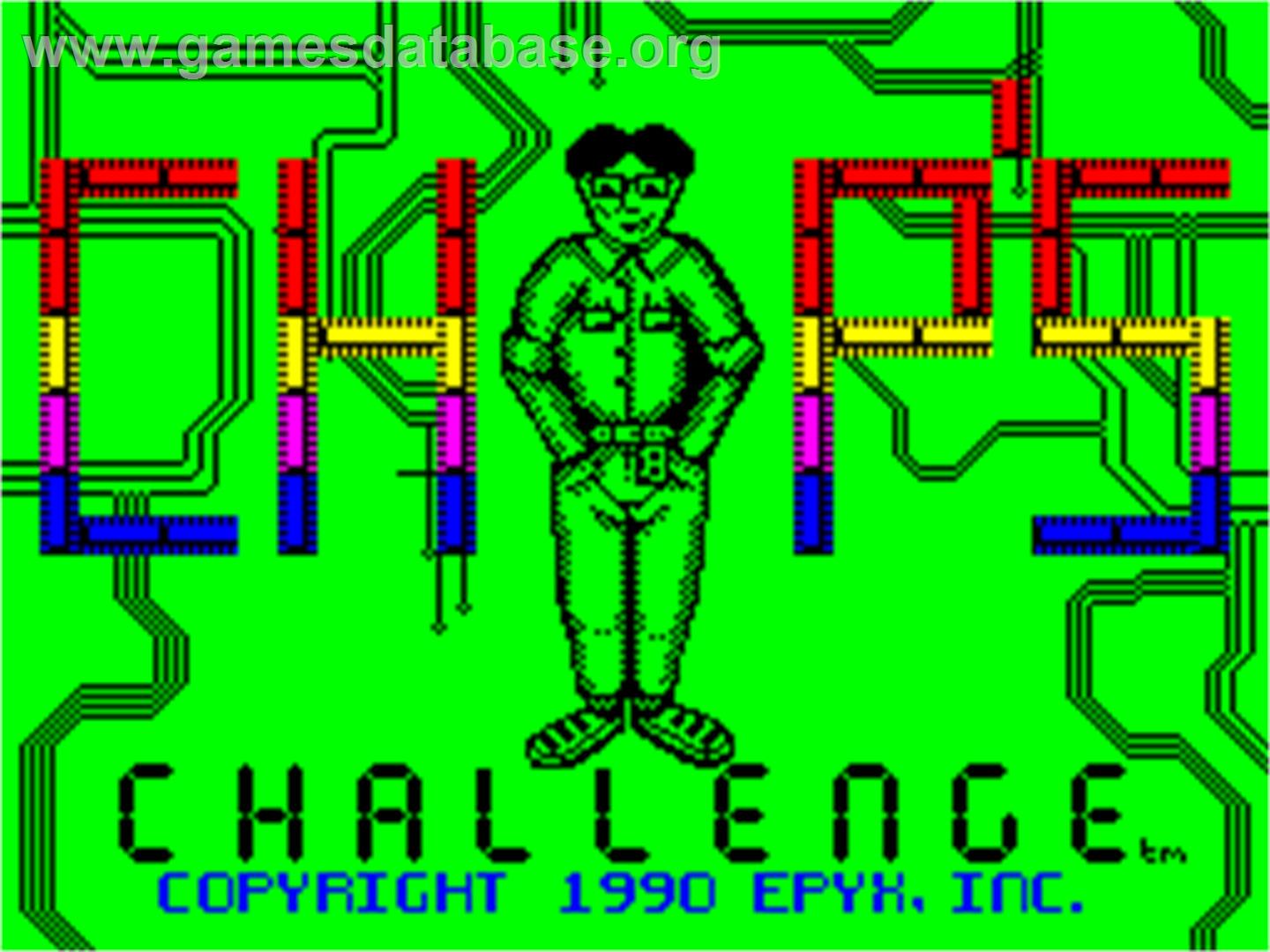 Chip's Challenge - Sinclair ZX Spectrum - Artwork - Title Screen