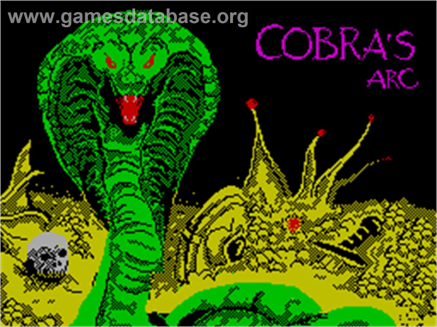 Cobra's Arc - Sinclair ZX Spectrum - Artwork - Title Screen