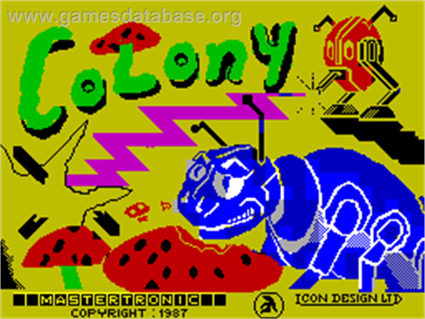 Colony - Sinclair ZX Spectrum - Artwork - Title Screen
