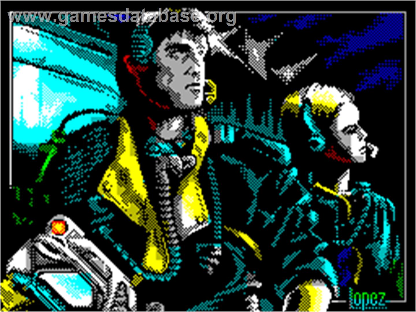 Comando Tracer - Sinclair ZX Spectrum - Artwork - Title Screen
