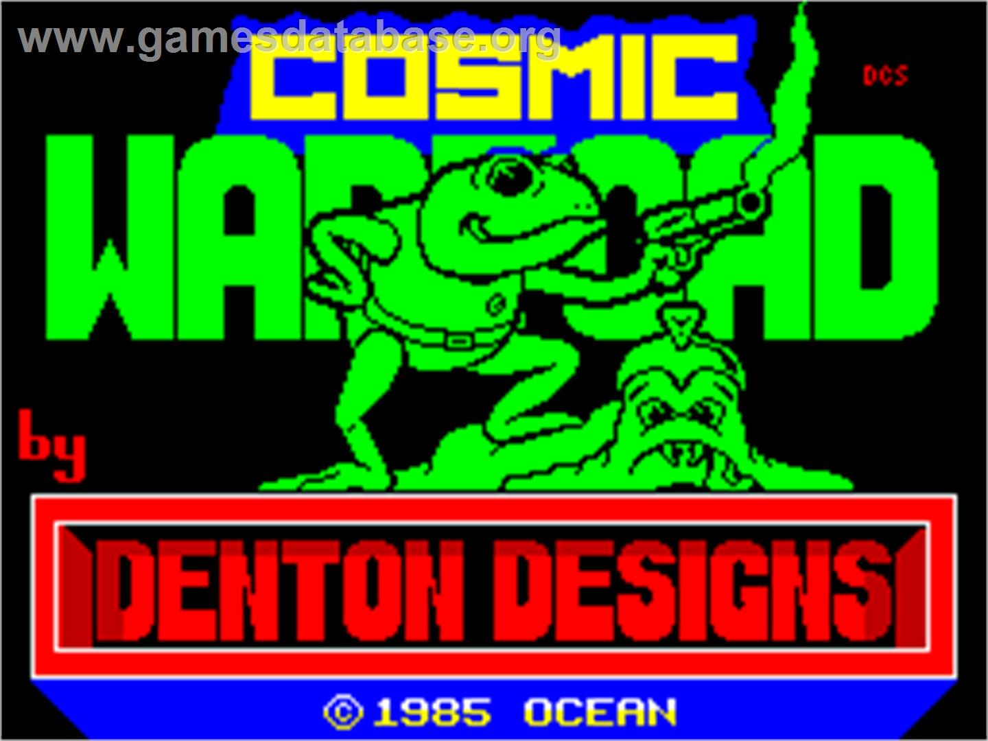 Cosmic Wartoad - Sinclair ZX Spectrum - Artwork - Title Screen