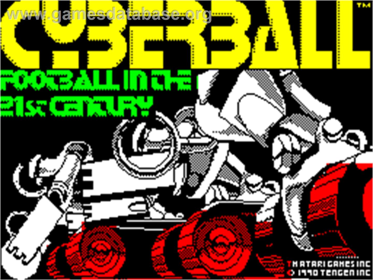 Cyberball - Sinclair ZX Spectrum - Artwork - Title Screen