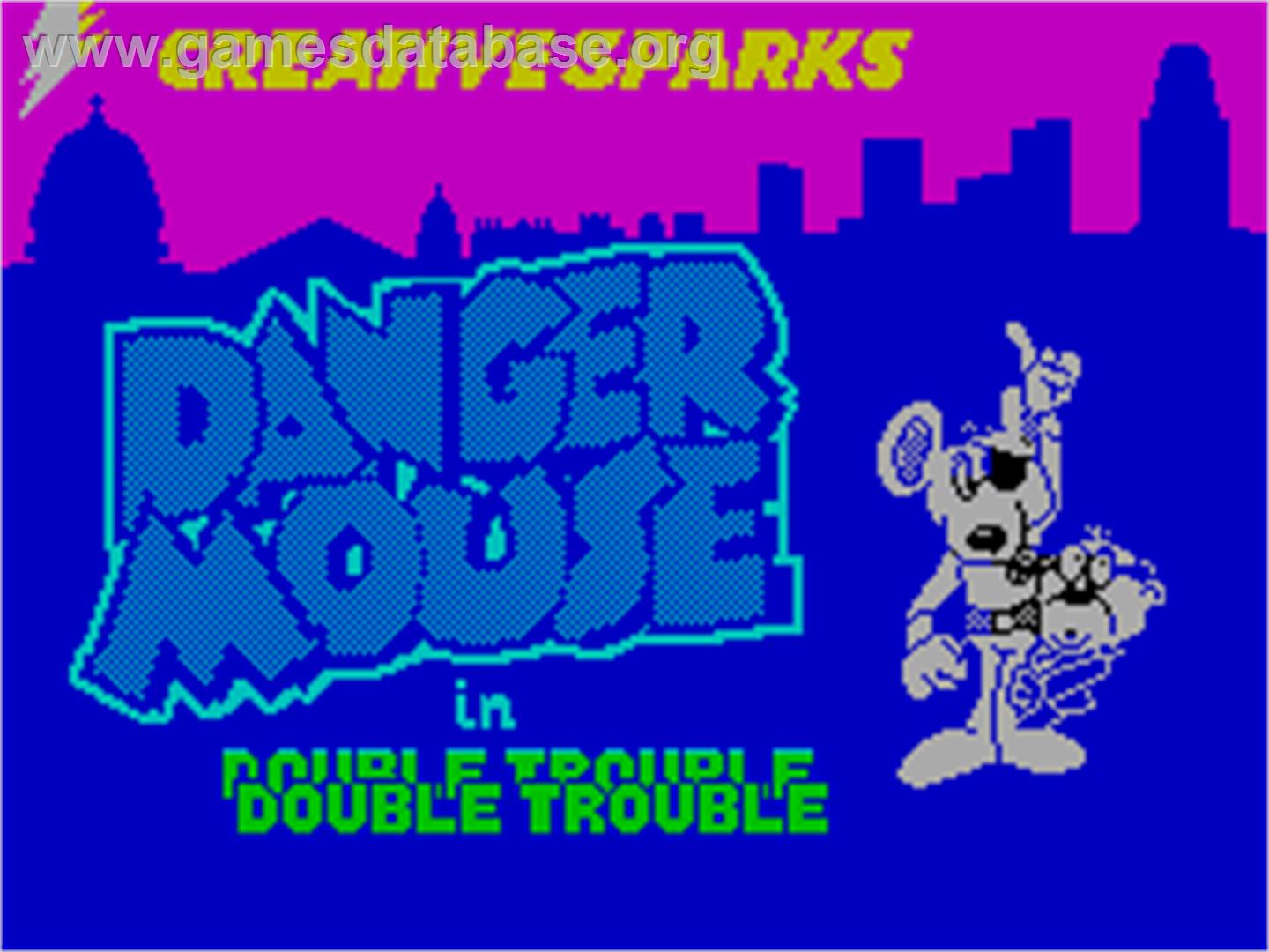 Danger Mouse in Double Trouble - Sinclair ZX Spectrum - Artwork - Title Screen