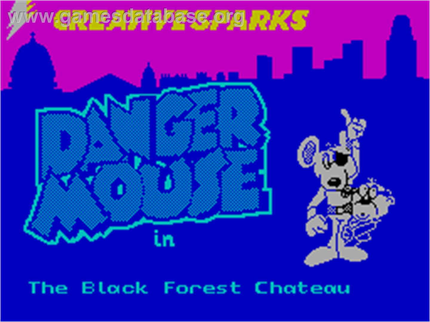 Danger Mouse in the Black Forest Chateau - Sinclair ZX Spectrum - Artwork - Title Screen