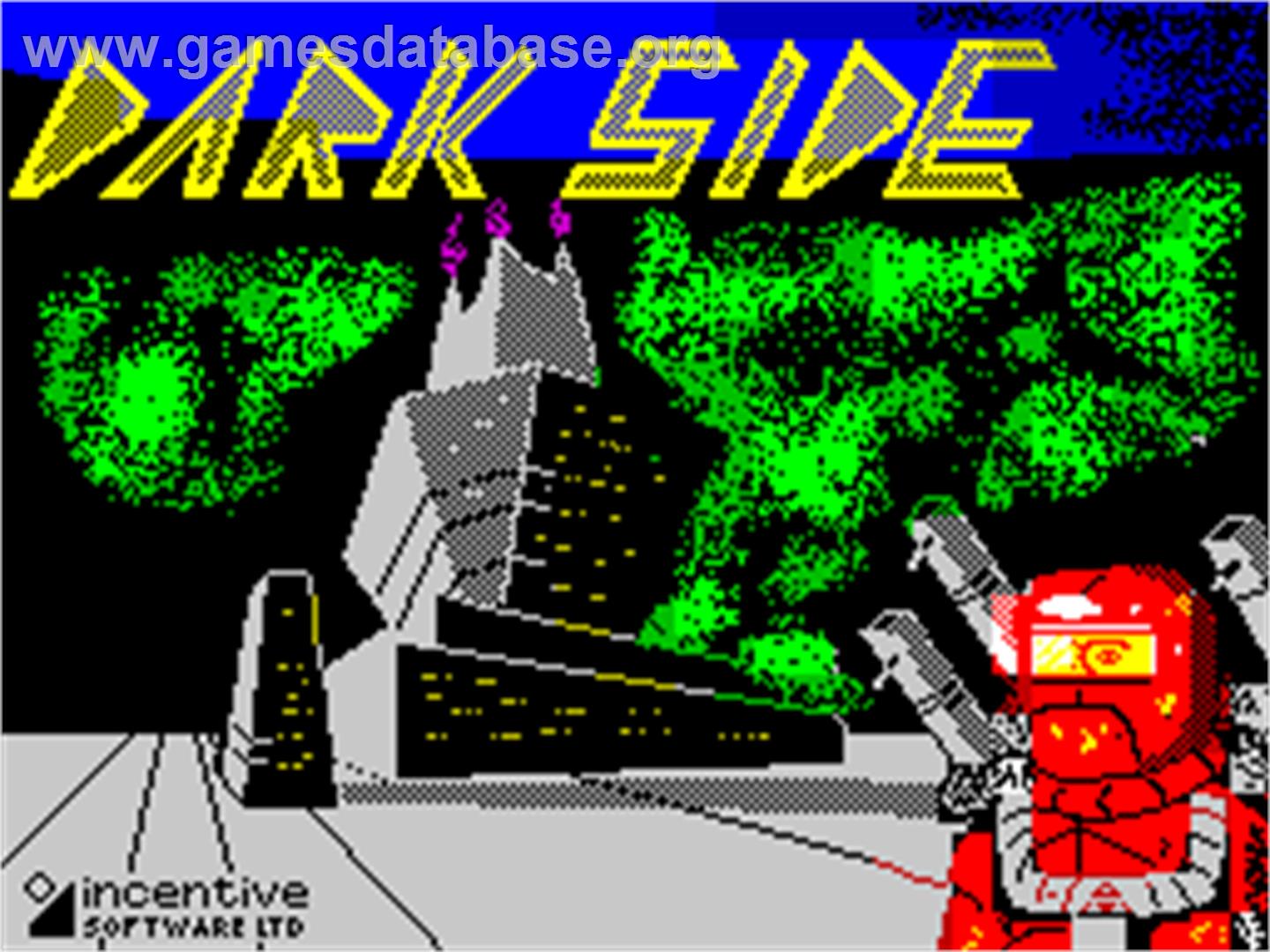 Dark Side - Sinclair ZX Spectrum - Artwork - Title Screen
