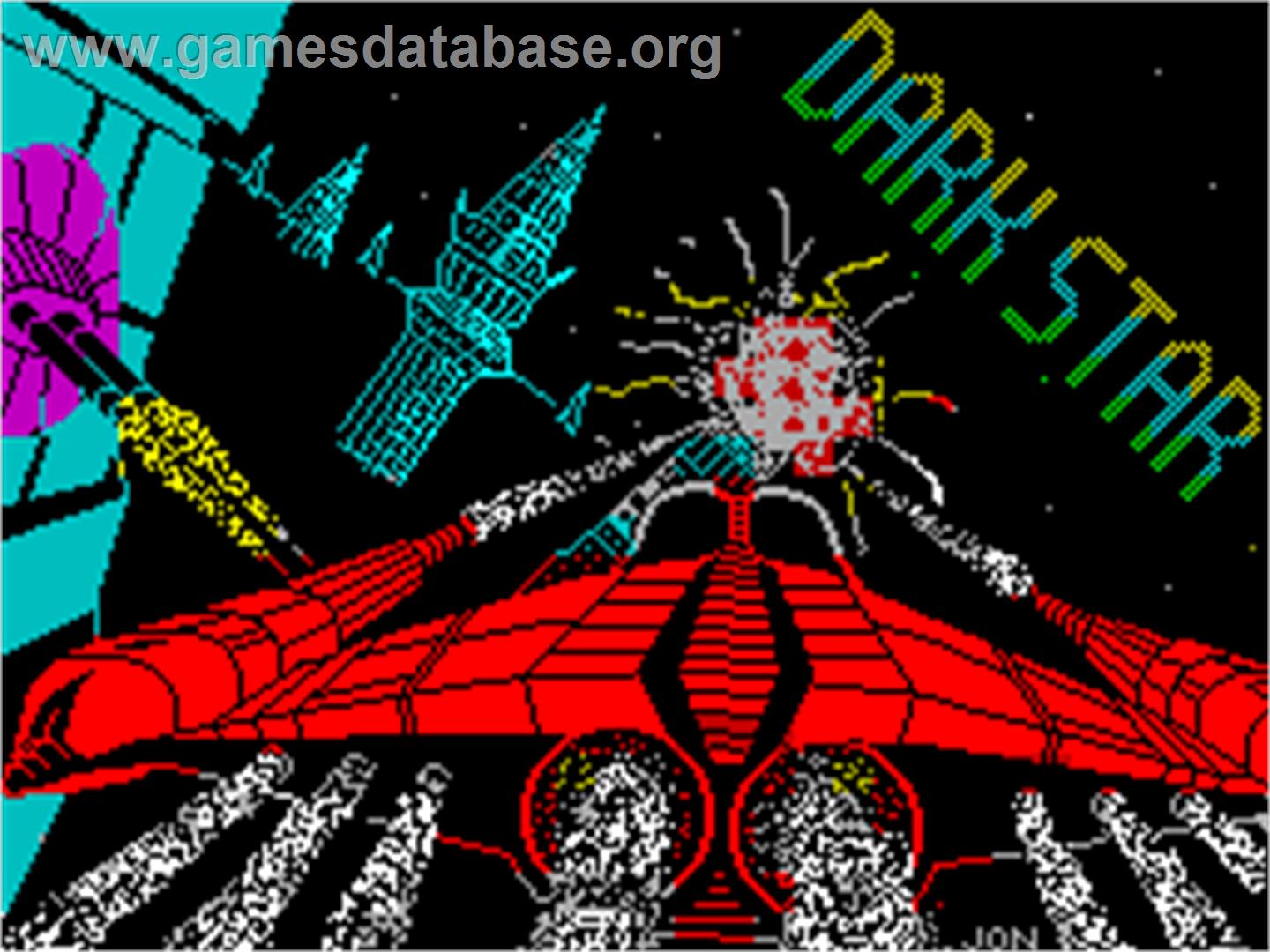 Dark Star - Sinclair ZX Spectrum - Artwork - Title Screen