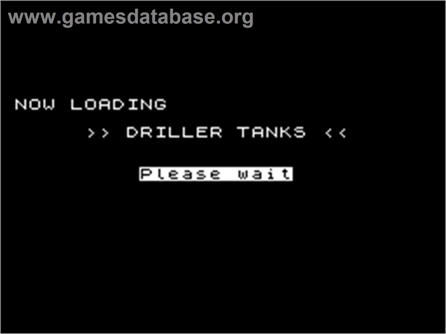 Driller Tanks - Sinclair ZX Spectrum - Artwork - Title Screen