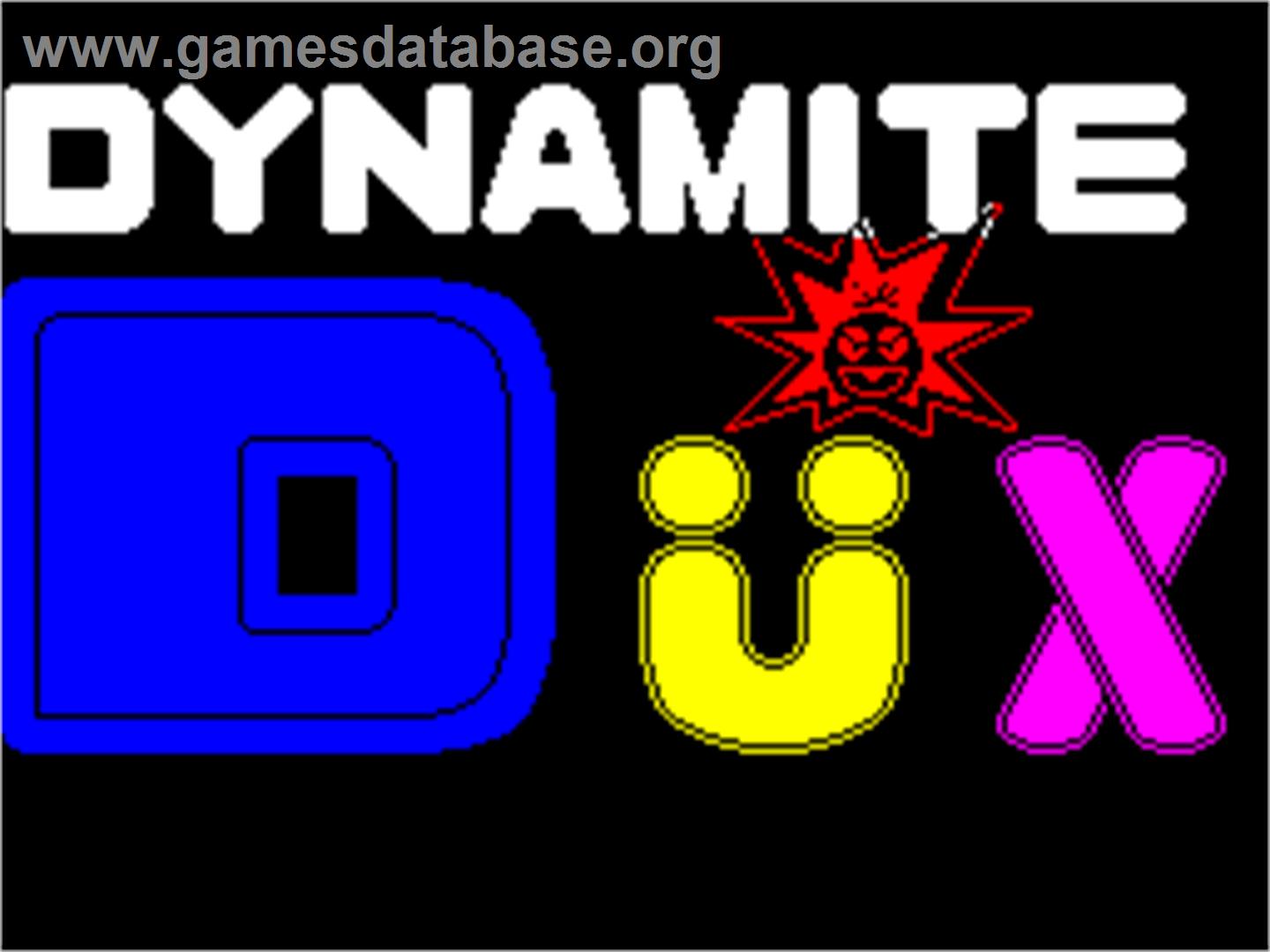 Dynamite Düx - Sinclair ZX Spectrum - Artwork - Title Screen