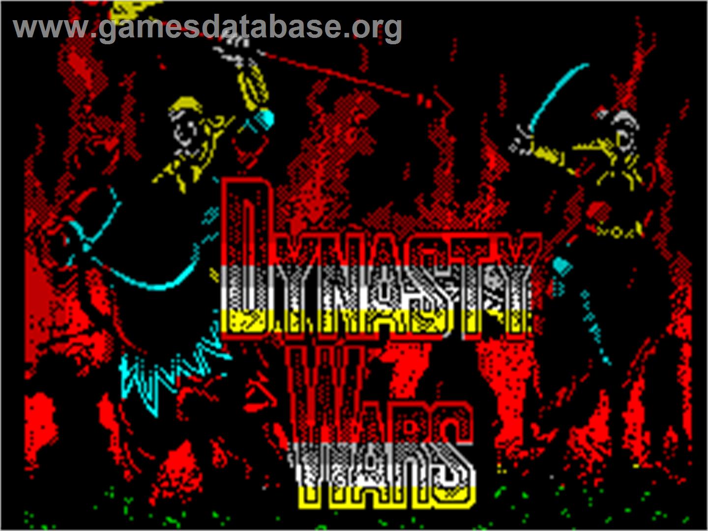 Dynasty Wars - Sinclair ZX Spectrum - Artwork - Title Screen
