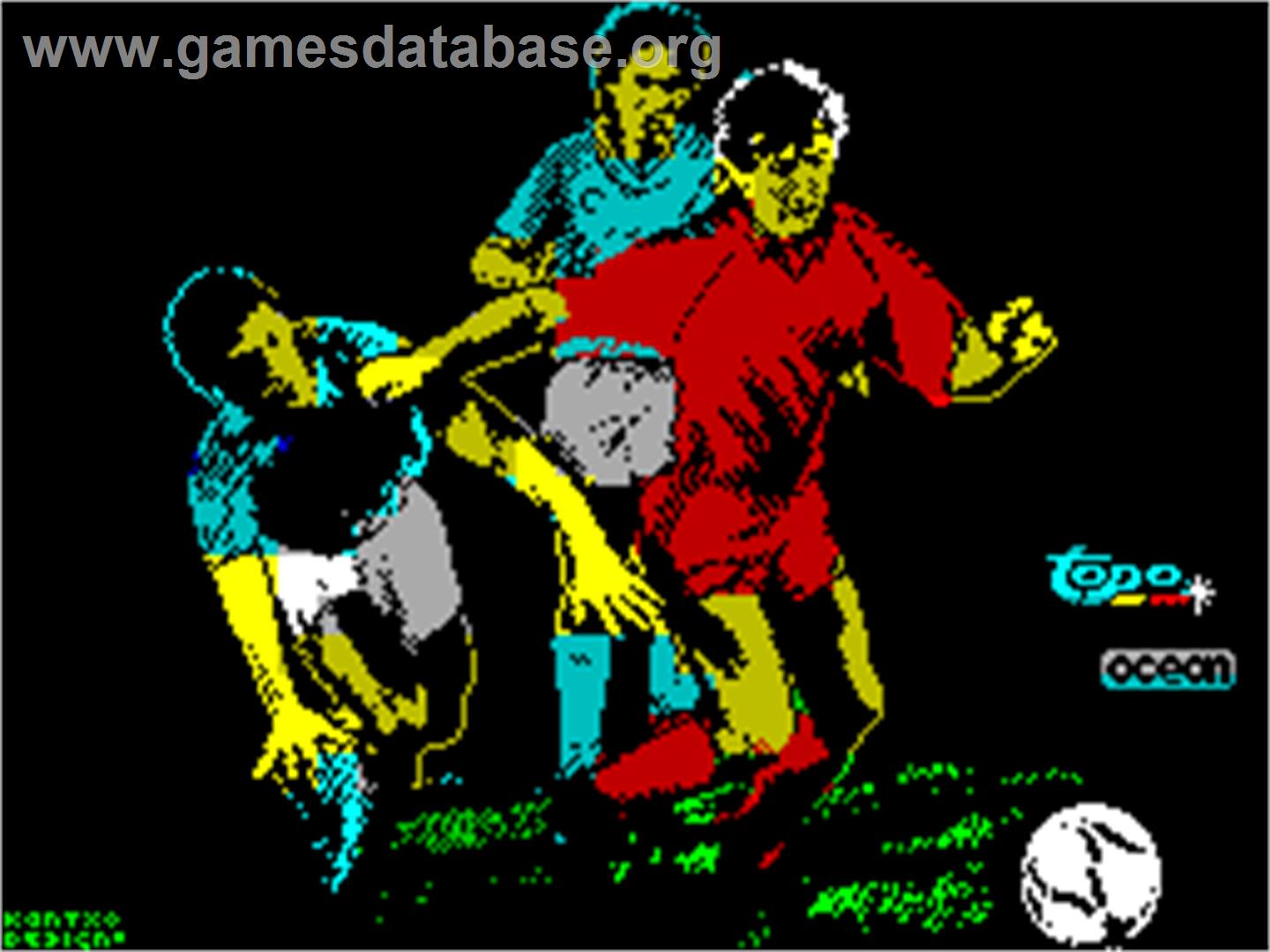 Emilio Butragueño Fútbol - Sinclair ZX Spectrum - Artwork - Title Screen