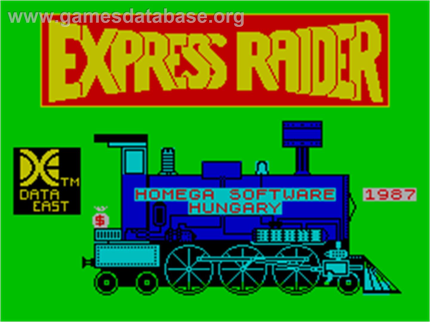 Express Raider - Sinclair ZX Spectrum - Artwork - Title Screen