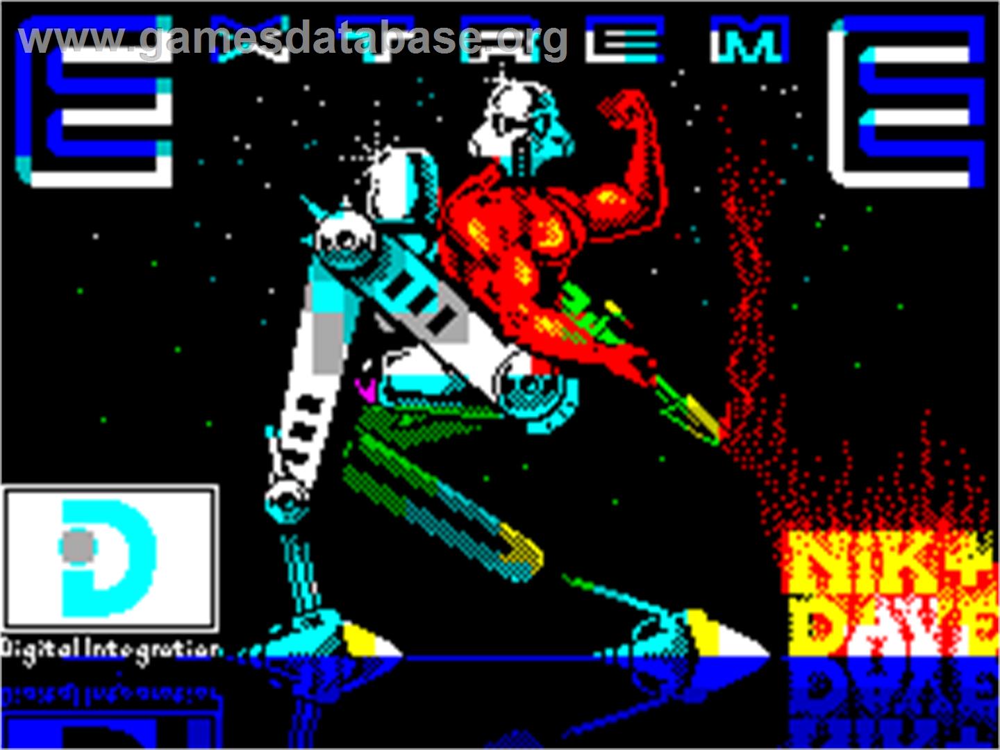 Extreme - Sinclair ZX Spectrum - Artwork - Title Screen