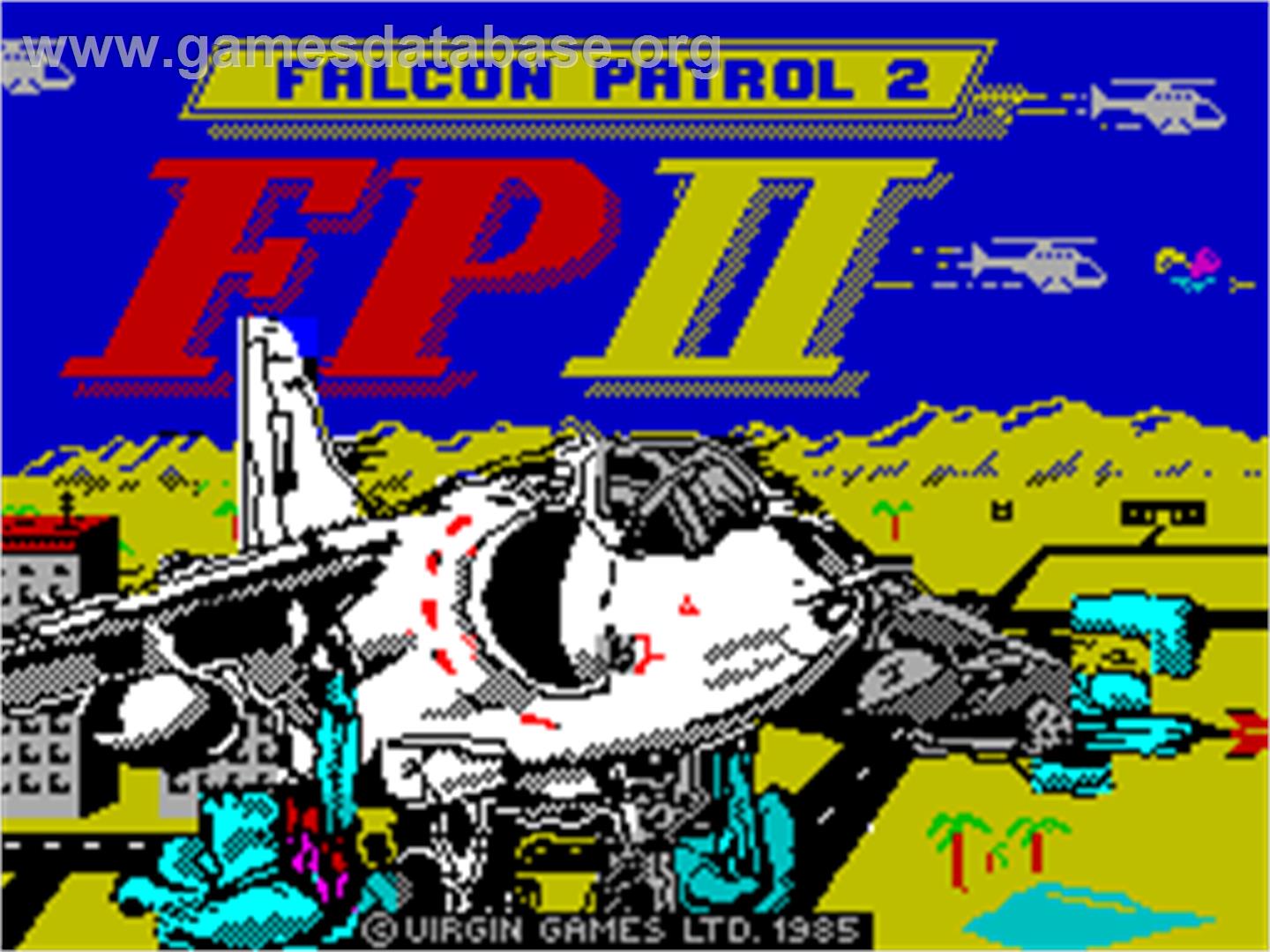 Falcon Patrol II - Sinclair ZX Spectrum - Artwork - Title Screen
