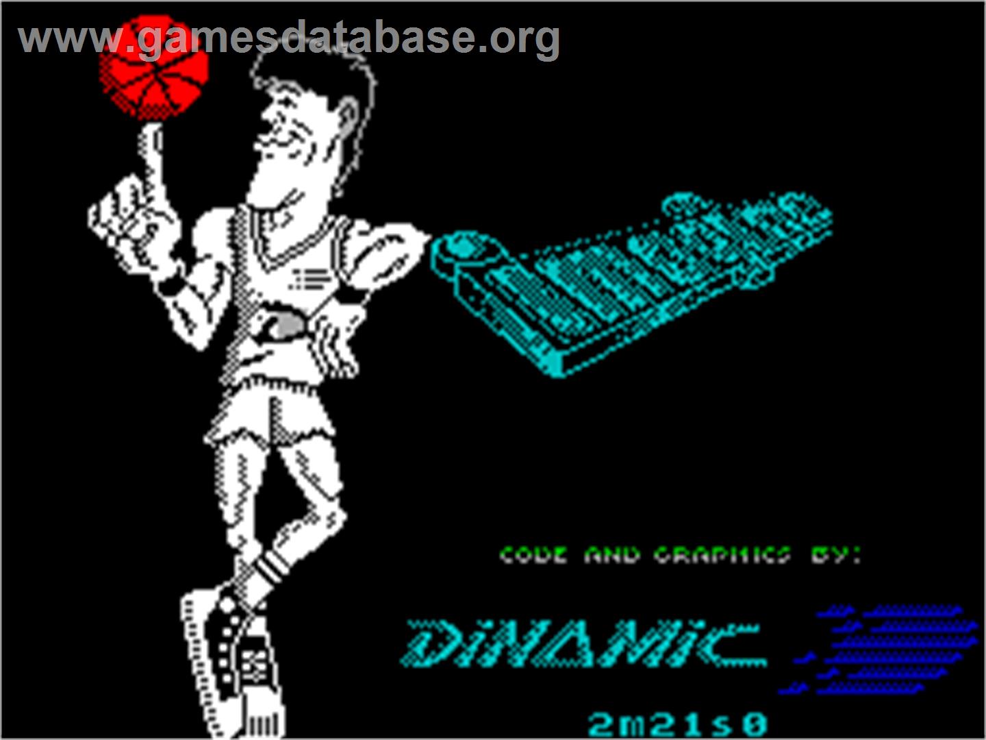 Fernando Martín Basket Master - Sinclair ZX Spectrum - Artwork - Title Screen