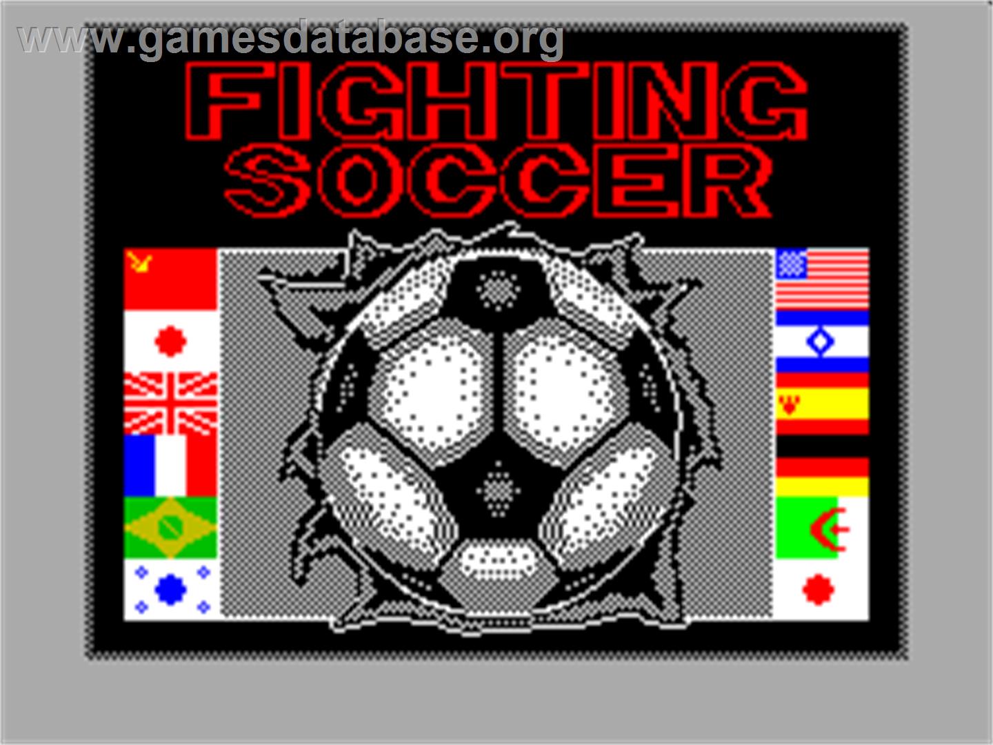 Fighting Soccer - Sinclair ZX Spectrum - Artwork - Title Screen