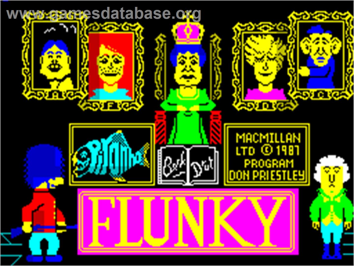 Flunky - Sinclair ZX Spectrum - Artwork - Title Screen