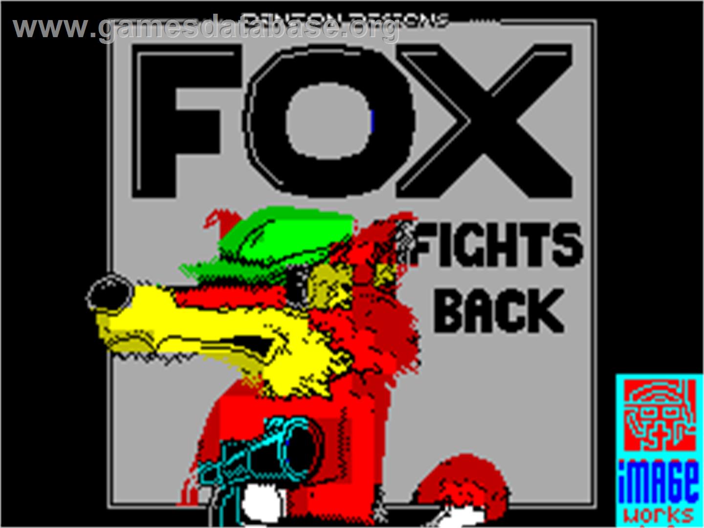 Foxx Fights Back - Sinclair ZX Spectrum - Artwork - Title Screen